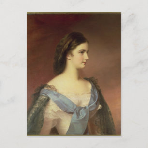 Empress Elizabeth från Bayern som ung kvinna Vykort