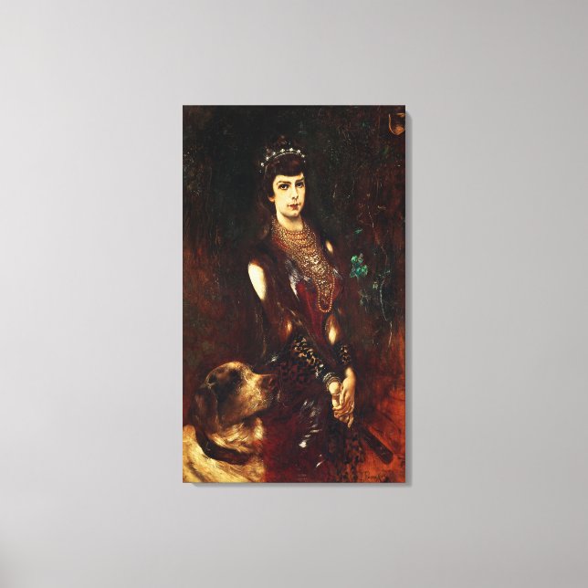 Empress Elizabeth of Austria, 1883 Canvastryck (Framsida)
