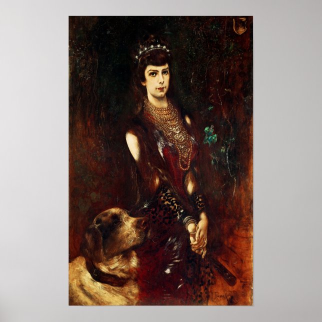 Empress Elizabeth of Austria, 1883 Poster (Framsidan)