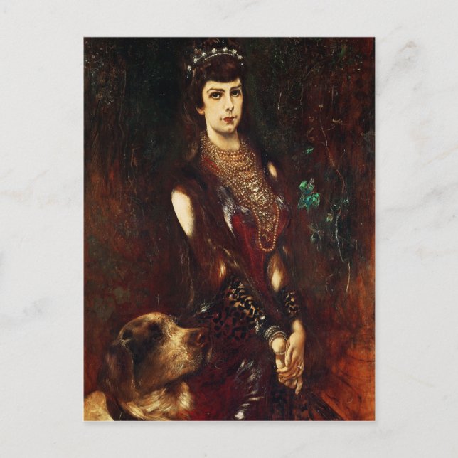 Empress Elizabeth of Austria, 1883 Vykort (Framsida)