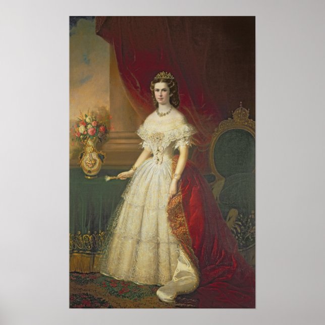 Empress Elizabeth of Bavaria , 1863 Poster (Framsidan)