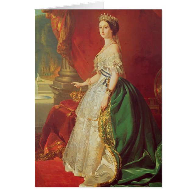 Empress Eugenie Hälsningskort (Framsidan)