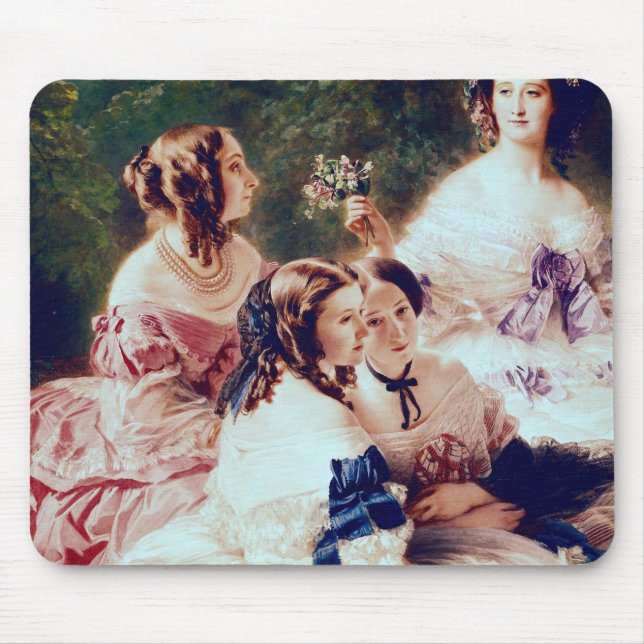 Empress Eugenie och henne damer, i att vänta Musmatta (Framsidan)