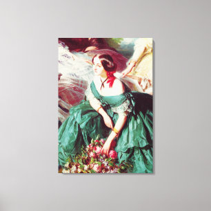 Empress Eugenie och hennes Dam i väntan Canvastryck