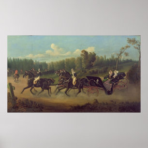 Empress Eugenie och Queen Victoria i Poster