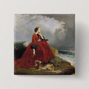Empress Eugenie på Biarritz, 1858 Knapp