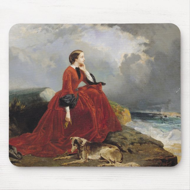 Empress Eugenie på Biarritz, 1858 Musmatta (Framsidan)