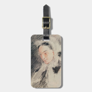 Empress Eugénie (svart & röd krita) Bagagebricka