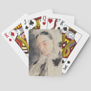 Empress Eugénie (svart & röd krita) Casinokort