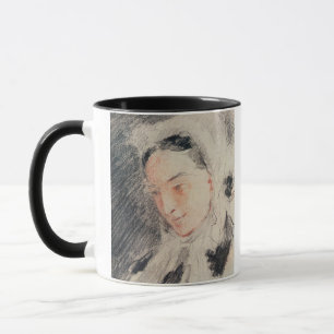 Empress Eugénie (svart & röd krita) Mugg
