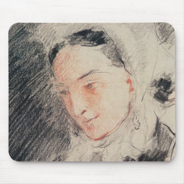 Empress Eugénie (svart & röd krita) Musmatta (Framsidan)