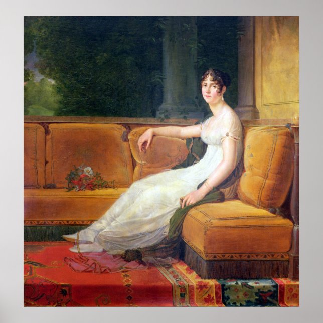 Empress Josephine at Malmaison, 1801 Poster (Framsidan)