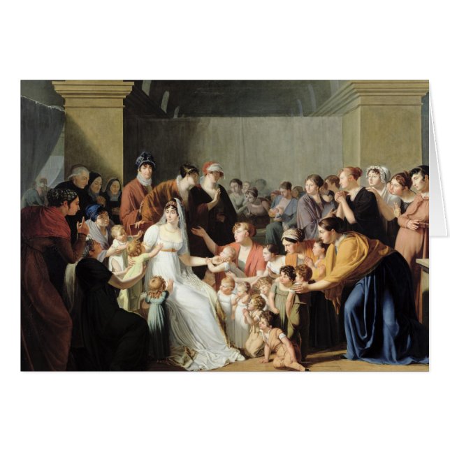 Empress Josephine bland barnen, 1806 Hälsningskort (Framsidan Horizontal)