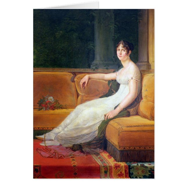 Empress Josephine på Malmaison, c.1801 Hälsningskort (Framsidan)