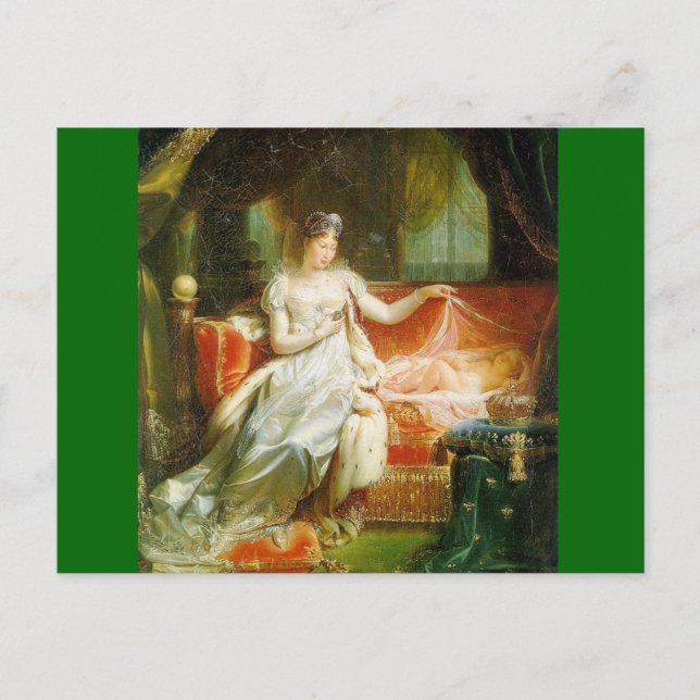 Empress Marie-Louise med Kung i Rom Vykort (Framsida)