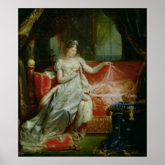 Empress Marie-Louise och Kung i Rom, 1812 Poster (Framsidan)