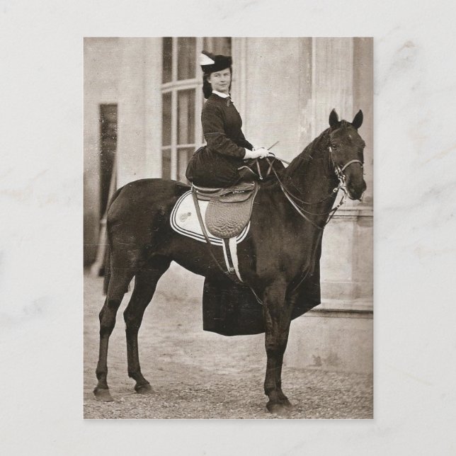 Empress Sissi of Austria ridhäst #024SS Vykort (Framsida)