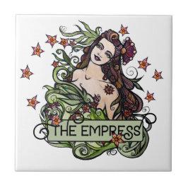 Empress Tarot Card Kakelplatta