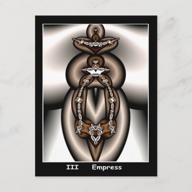 Empress Tarot Card Vykort (Framsida)