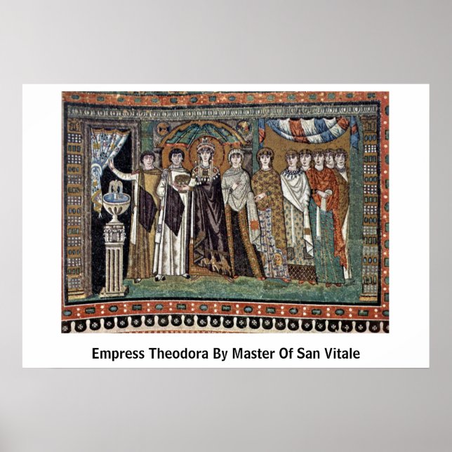Empress Theodora av San Vitales befälhavare Poster (Framsidan)