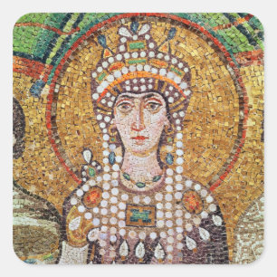 Empress Theodora Fyrkantigt Klistermärke
