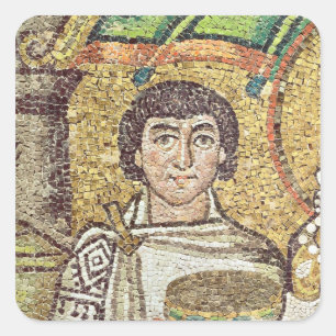 Empress Theodora Fyrkantigt Klistermärke