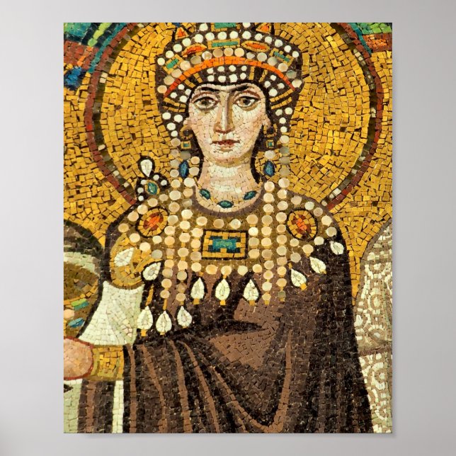 Empress Theodora Mosaic Poster (Framsidan)