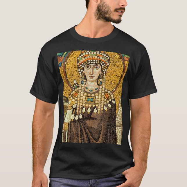 Empress Theodora Mosaic T Shirt (Framsida)