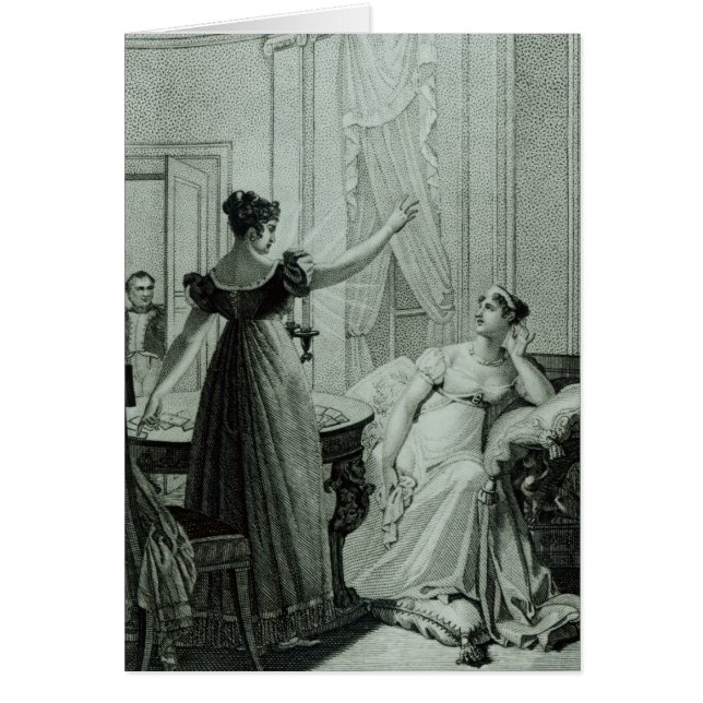 Empressen Josephine avslöjer sia Hälsningskort (Framsidan)