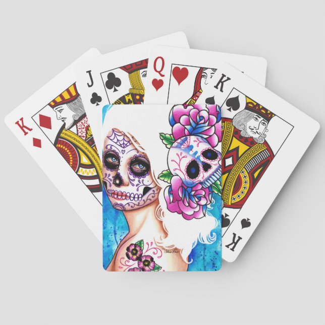 Empty Promises Day of the Dead Girl Spel Kort (Baksidan)