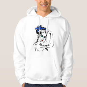 EMS Akut Sjukvårdare Rosie The Riveter Hoodie