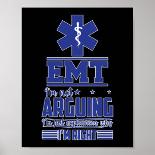 EMS-Akutet EMT.. Jag bestrider inte Poster
