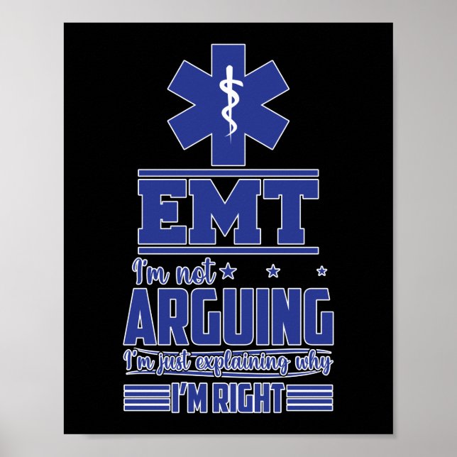 EMS-Akutet EMT.. Jag bestrider inte Poster (Framsidan)