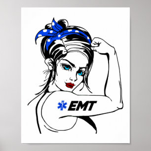 EMS-Akutet EMT Rosie The Riveter Poster