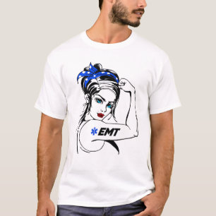 EMS-Akutet EMT Rosie The Riveter T Shirt