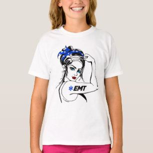 EMS-Akutet EMT Rosie The Riveter T Shirt