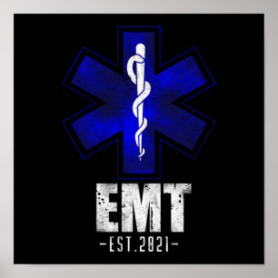 EMS-Akutet EMT-test. 2021 Student Studenten Poster