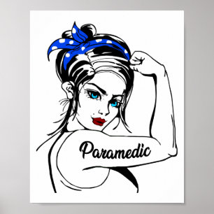 EMS-Akutet Sjukvårdare Rosie Riveter Poster