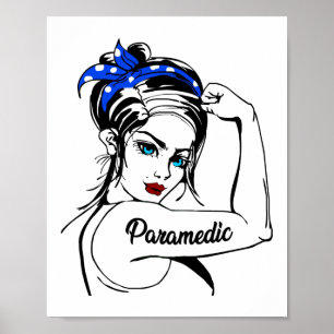 EMS-Akutet Sjukvårdare Rosie Riveter Poster