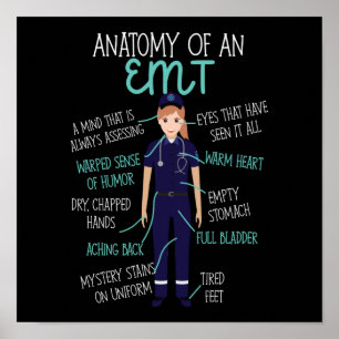 EMS-Akutets anatomi hos en EMT Poster