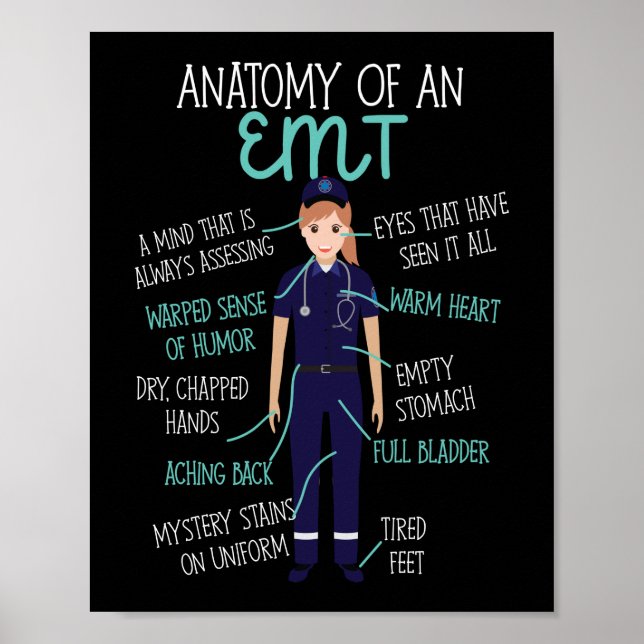 EMS-Akutets anatomi hos en EMT Poster (Framsidan)