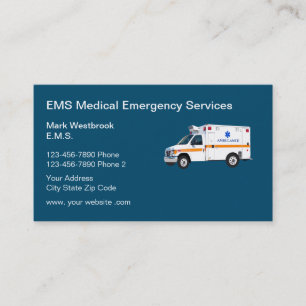 EMS-Akutets medicinska tjänster Visitkort