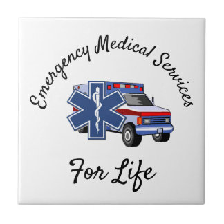 EMS Ambulance For Life Kakelplatta