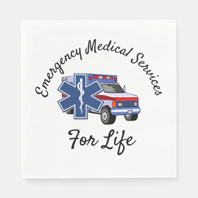 EMS Ambulance For Life   Pappersservett (Framsidan)