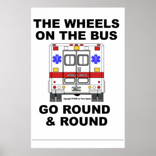EMS Ambulance - Hjul går runt, Poster