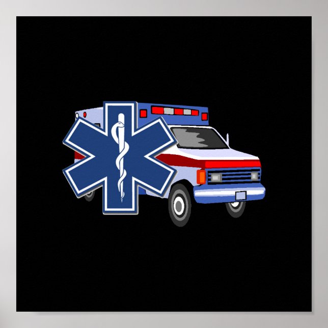 EMS Ambulance Poster (Framsidan)