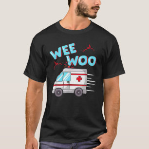 EMS Ambulance Wee Woo Sjukvårdare EMT Gift Boo B T Shirt