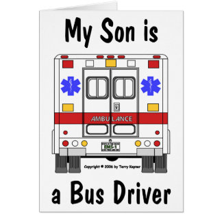Ems-ambulans, bussförareSon, kort