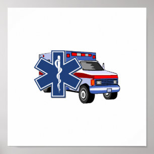 Ems-ambulans Poster