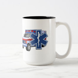 Ems-ambulans Två-Tonad Mugg
